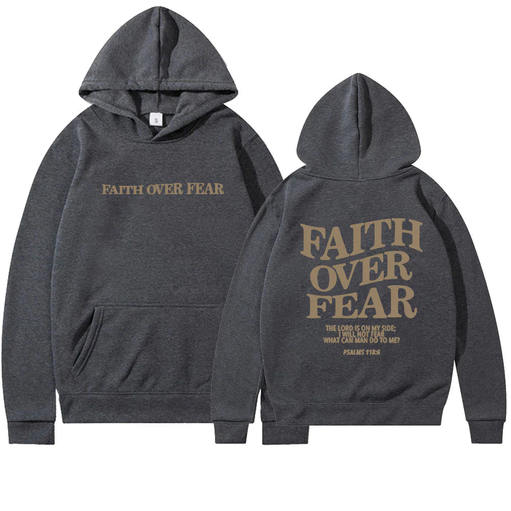 Faith Over Fear Hoodie - Faith With Elegance!