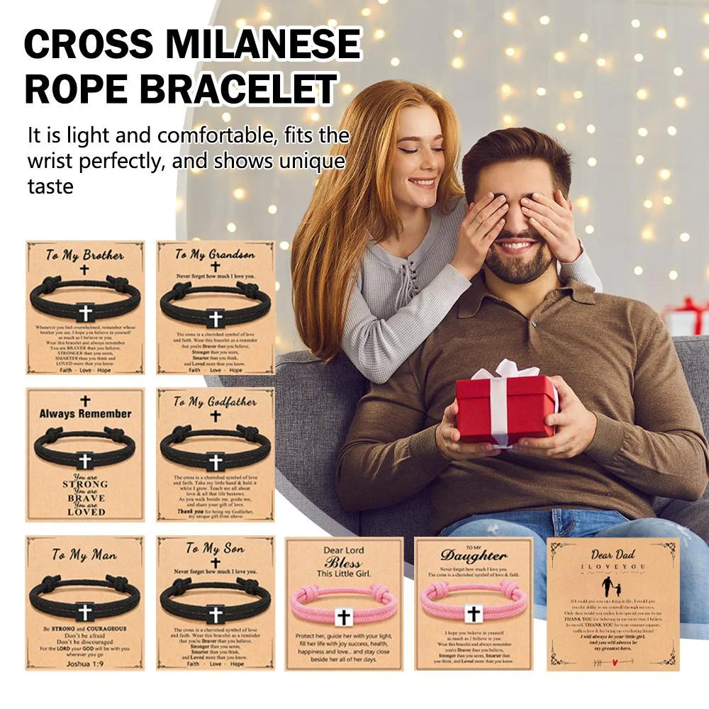 Faith + Love Cross Bracelet - For the One You Cherish Most