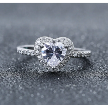925 Sterling Silver Heart Ring
