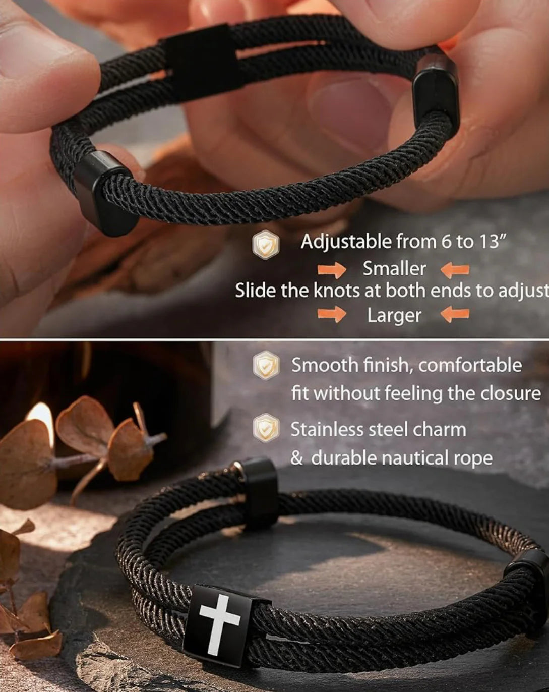 Faith + Love Cross Bracelet - For the One You Cherish Most