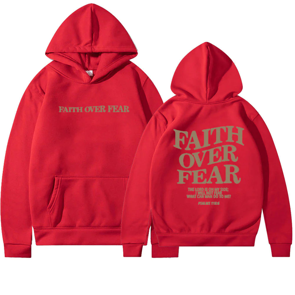 Faith Over Fear Hoodie - Faith With Elegance!