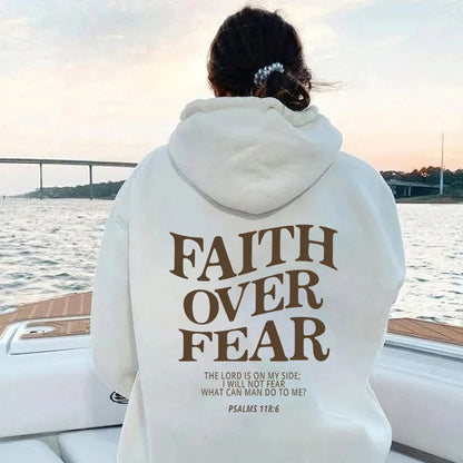 Faith Over Fear Hoodie - Faith With Elegance!