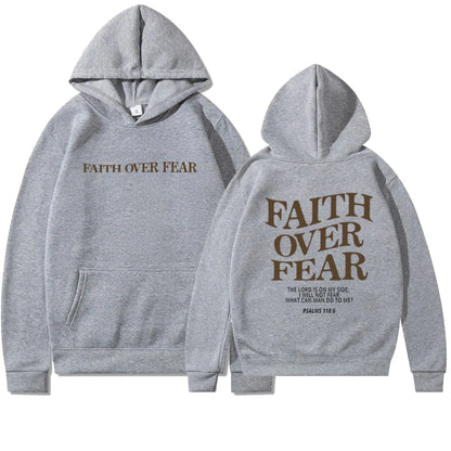 Faith Over Fear Hoodie - Faith With Elegance!