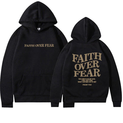 Faith Over Fear Hoodie - Faith With Elegance!