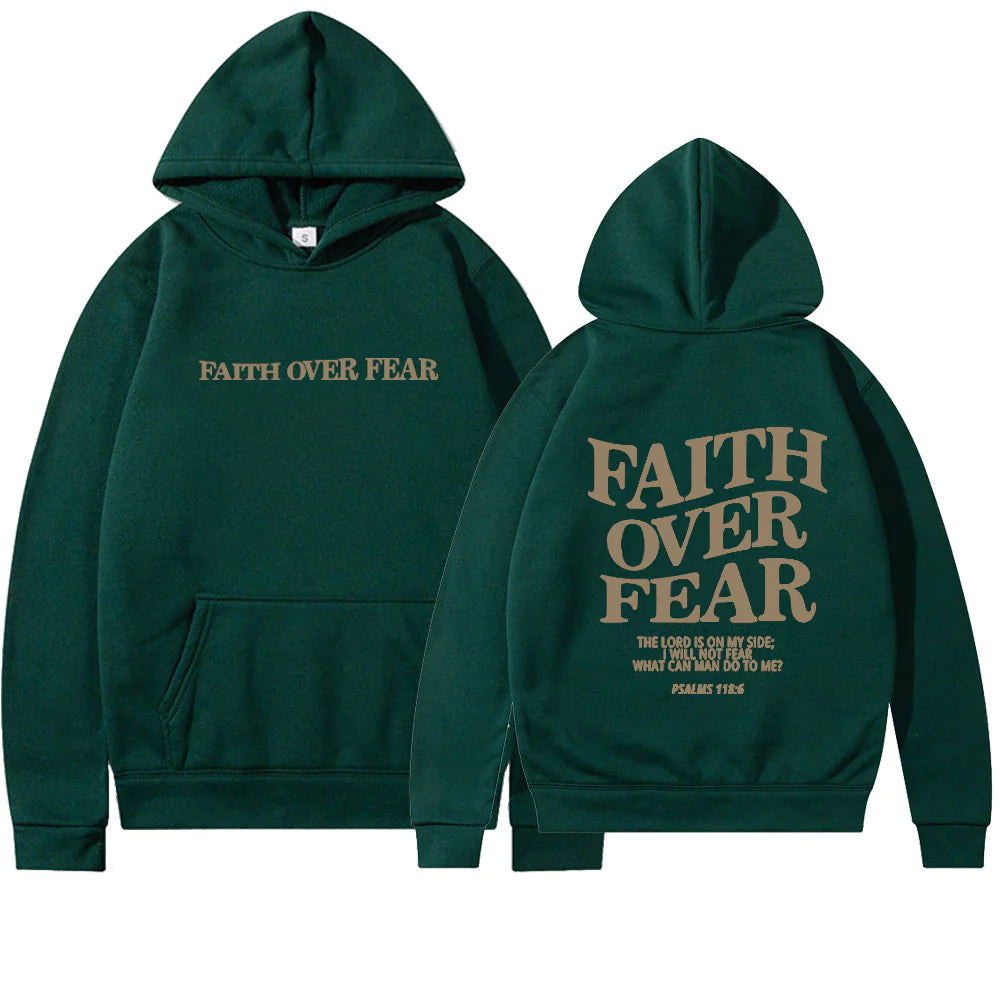 Faith Over Fear Hoodie - Faith With Elegance!