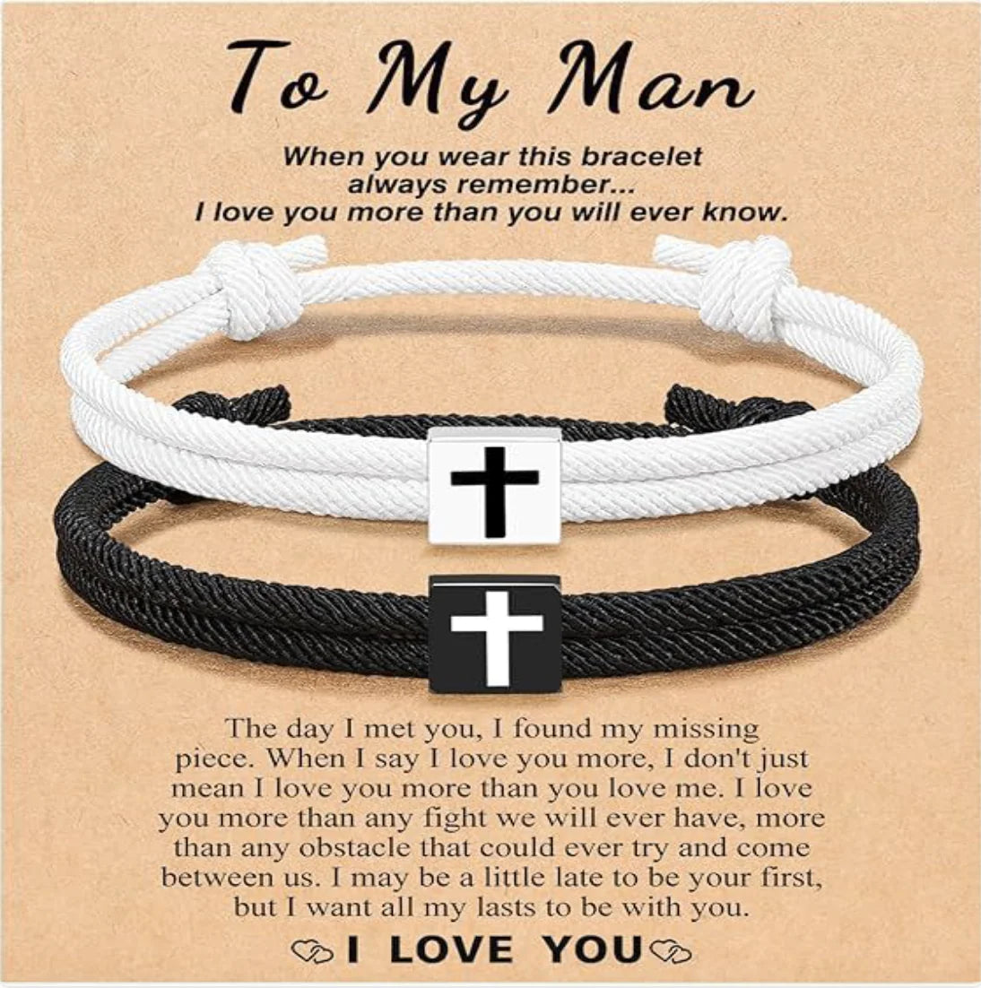Faith + Love Cross Bracelet - For the One You Cherish Most
