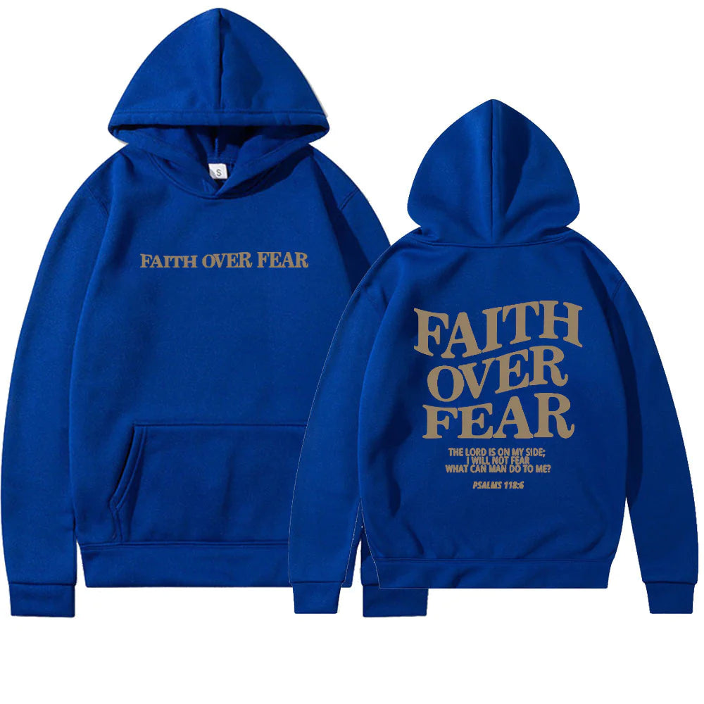 Faith Over Fear Hoodie - Faith With Elegance!