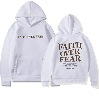 Faith Over Fear Hoodie - Faith With Elegance!