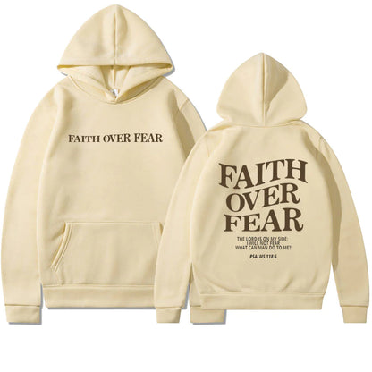 Faith Over Fear Hoodie - Faith With Elegance!