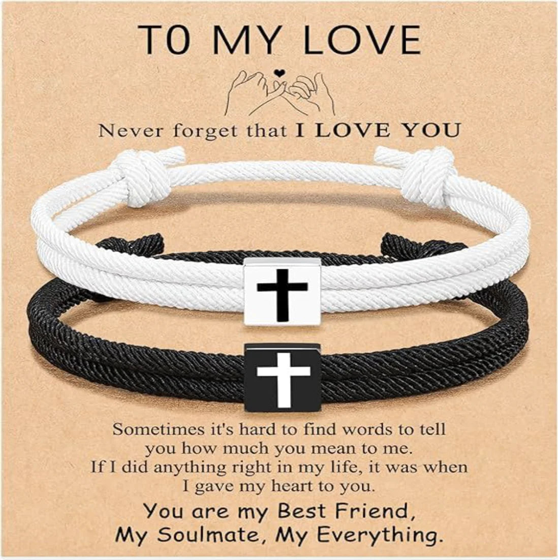 Faith + Love Cross Bracelet - For the One You Cherish Most
