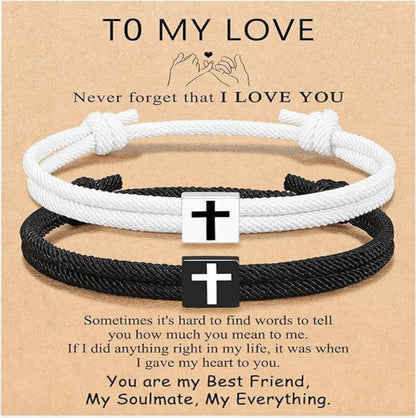 Faith + Love Cross Bracelet - For the One You Cherish Most