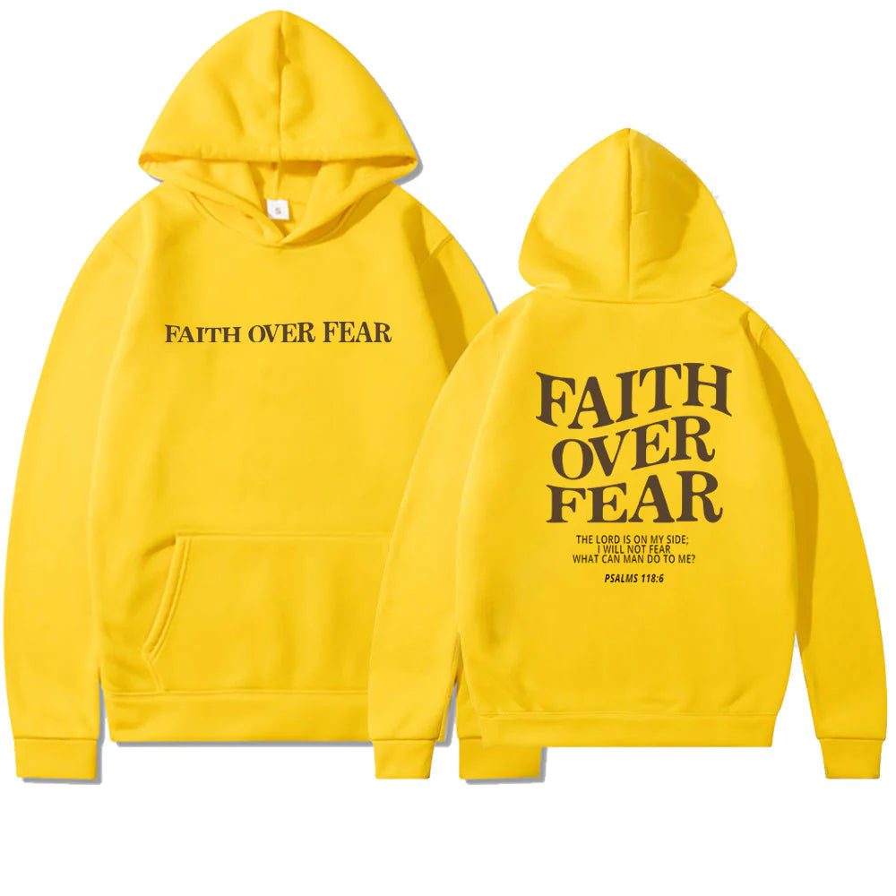 Faith Over Fear Hoodie - Faith With Elegance!